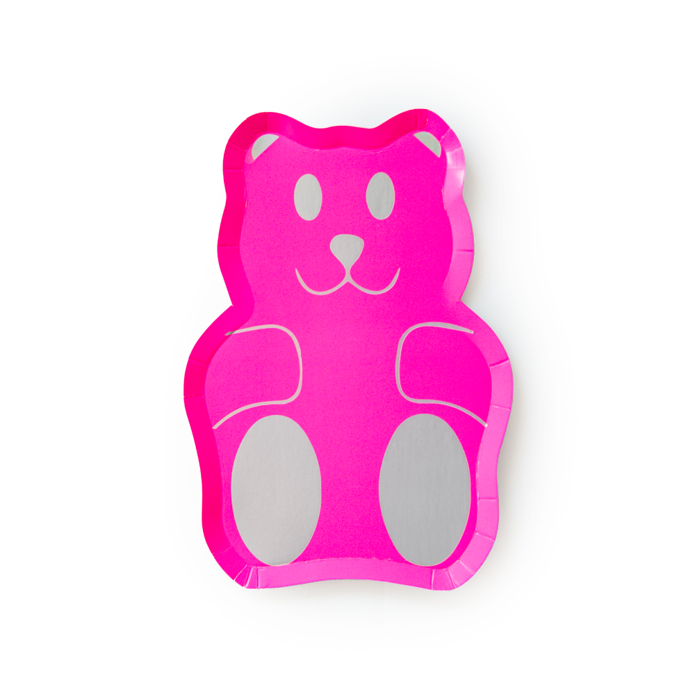 Gummy Bears Die-Cut Dessert Plates