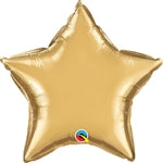 18" qualatex chrome gold foil star