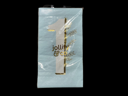 Blue Onederland Guest Napkins - 16 Pk.