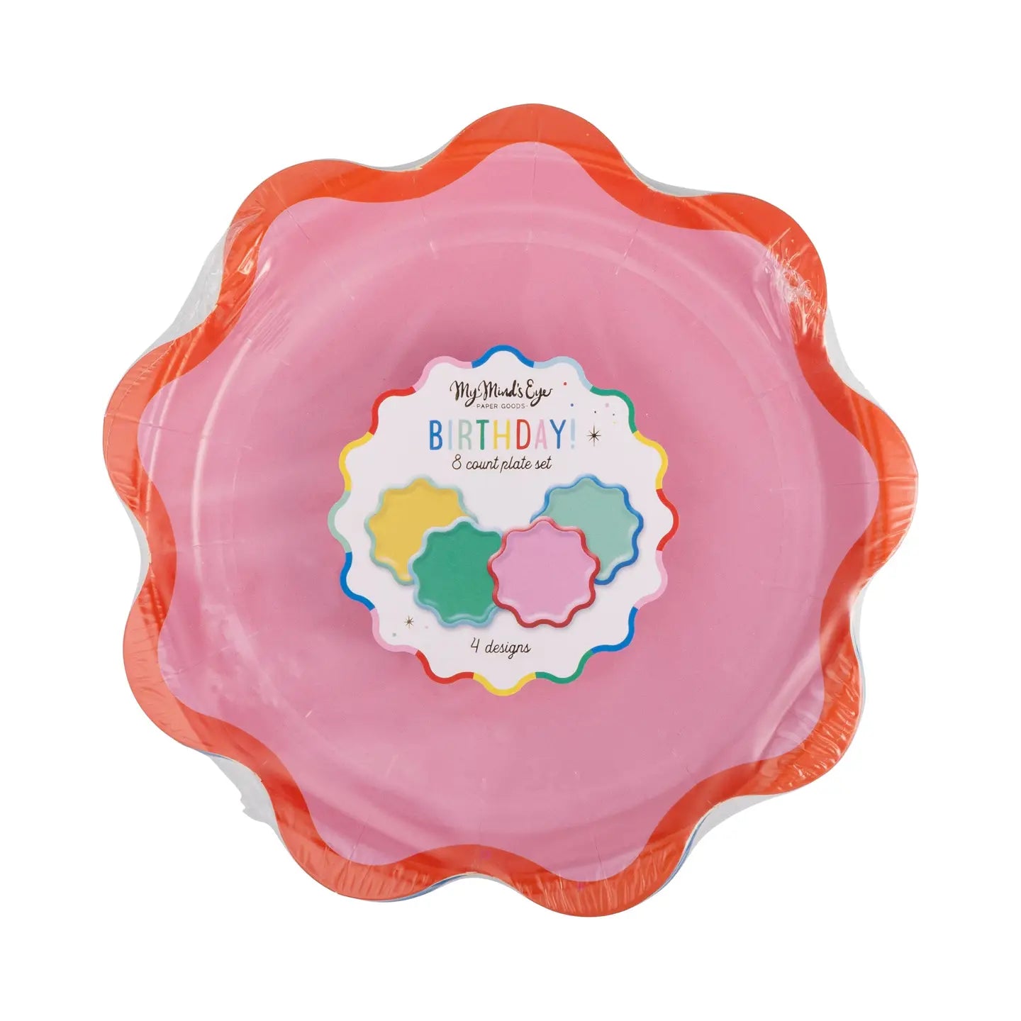 Ric Rac Edge Dessert paper plates - 8 pk