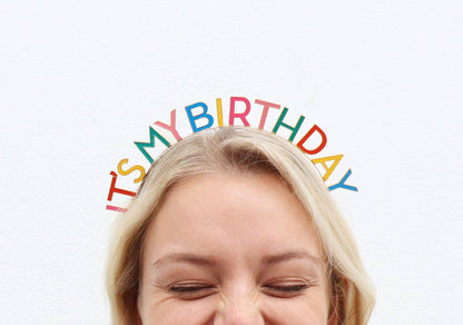 Rainbow 'It's My Birthday' Headband