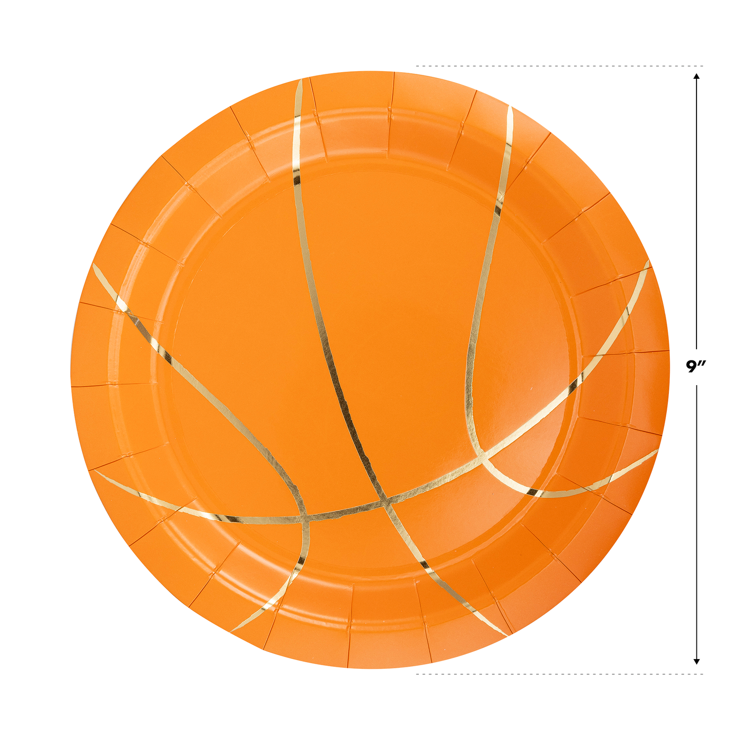 Basketball Paper Plate - 8 pk