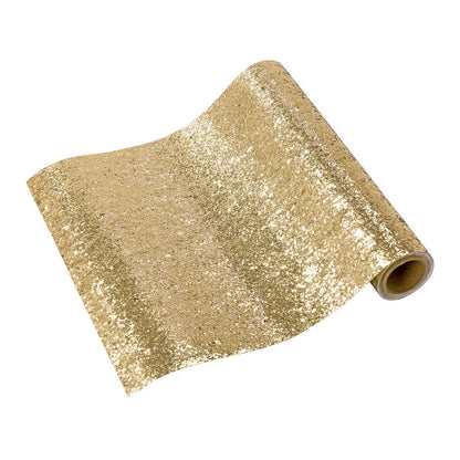 Gold Glitter Table Runner Décor - 6ft