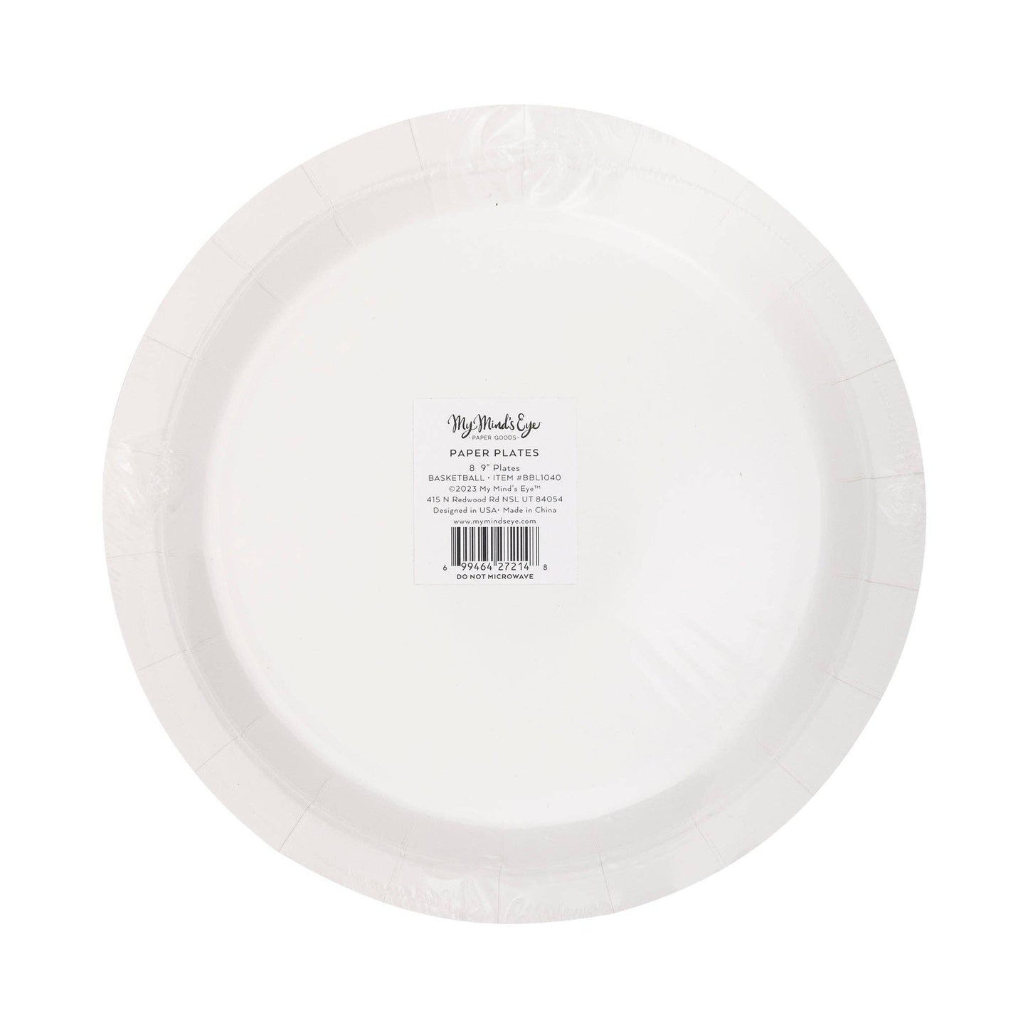 Basketball Paper Plate - 8 pk