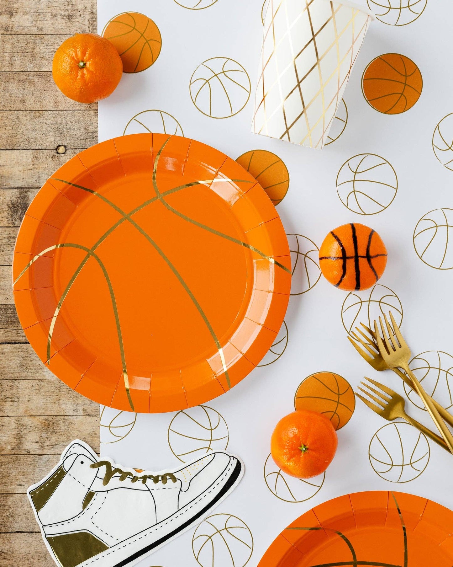 Basketball Paper Plate - 8 pk