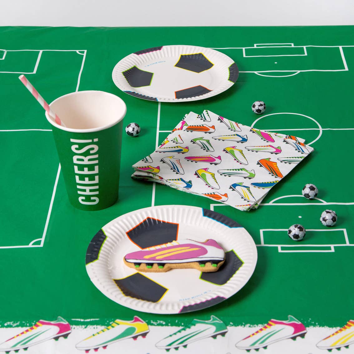 Eco-Friendly Football Soccer Napkins -20 Pk.