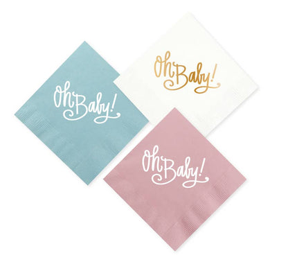 Oh Baby! - Napkins Baby BLUE Napkins - 25 pk