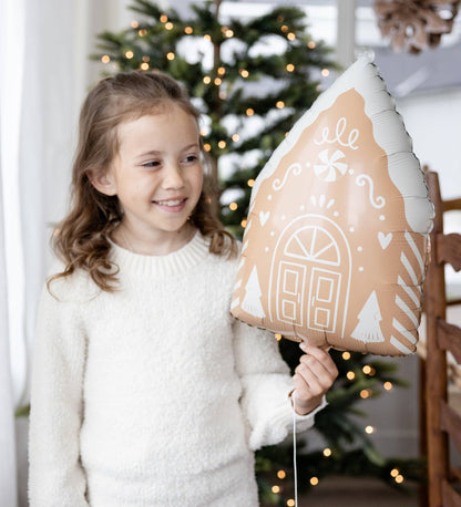 20" Gingerbread House foil Balloon - 1 pk