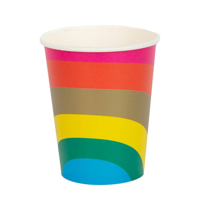 Rainbow Party Cups - 8 Pack