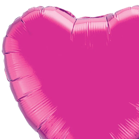 36" Magenta foil heart