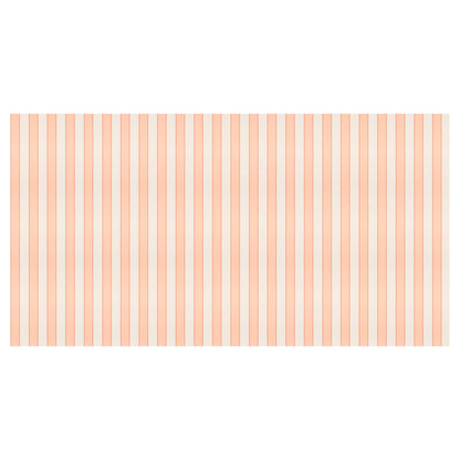 Peach Striped Paper Tablecloth - 1 pk