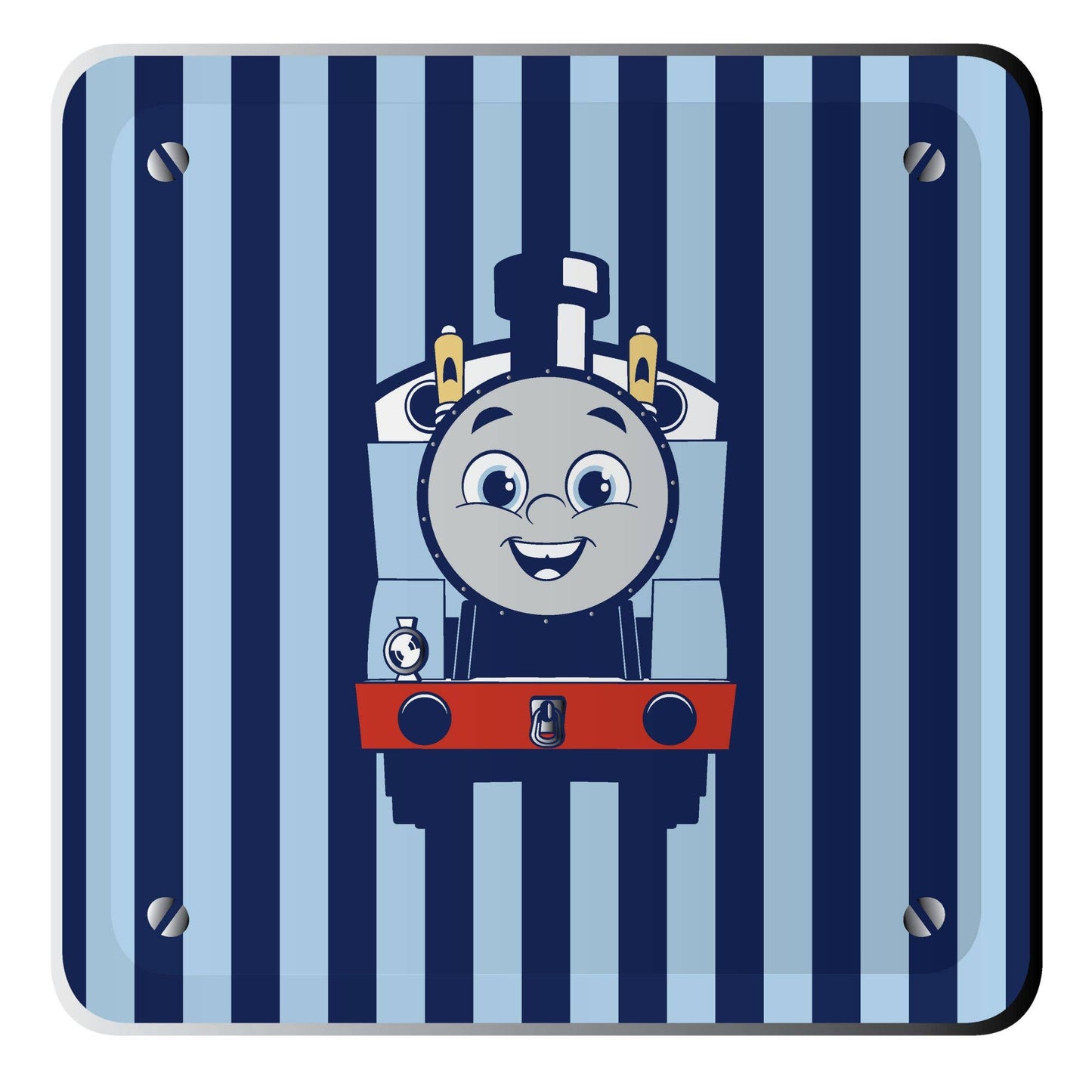 THOMAS & FRIENDS™ TRAIN LARGE STRIPE PLATES - 8 pk