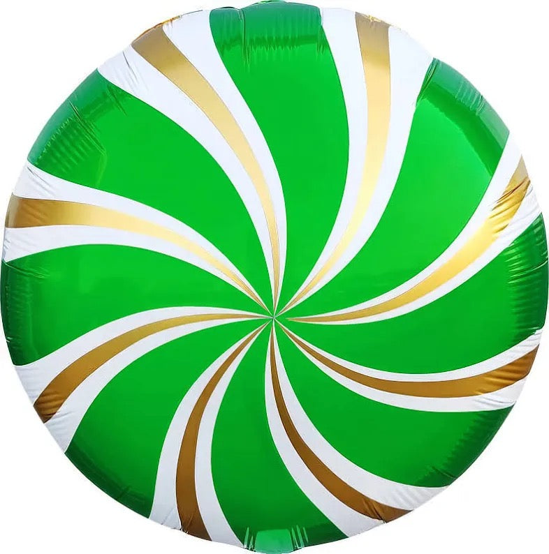 18” Peppermint Candy Green