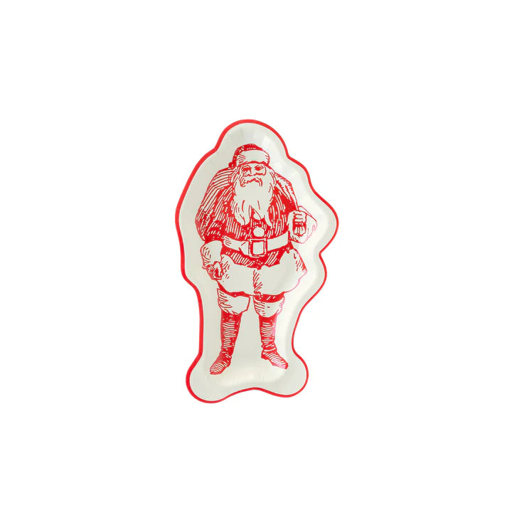 Believe Shaped Santa plate - 8 pk