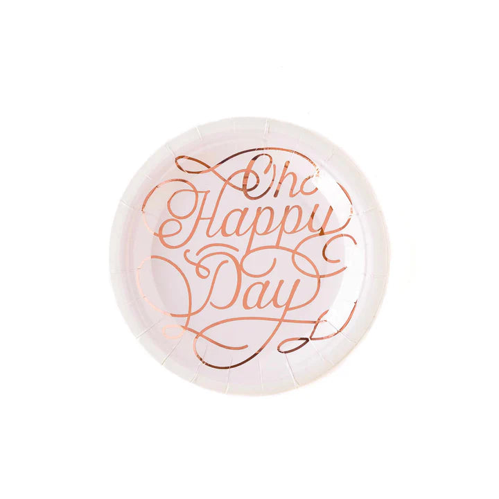 Oh Happy Day cake by courtney plates - 8 pk