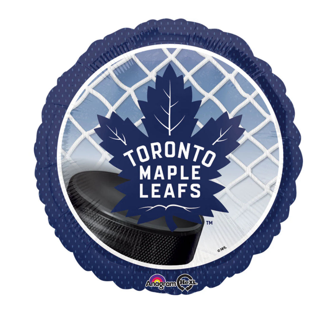 18in NHL TORONTO MAPLE LEAFS HOCKEY TEAM Foil Balloon