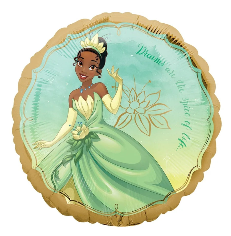 18" Princess and the frog Tiana foil balloon