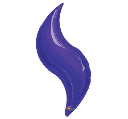 36" Purple Curve Foil Balloon