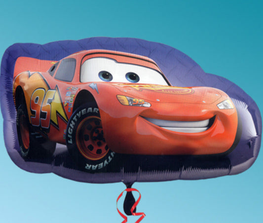 34” Cars Lightning McQueen foil balloon
