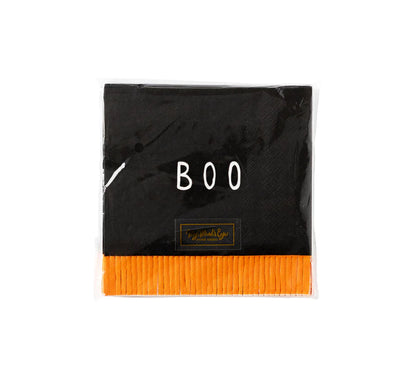 Boo Fringe cocktail napkin - 24 pk