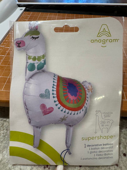 36" Llama foil balloon