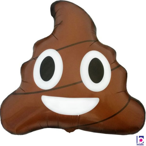 24" Poop Emoji foil balloon