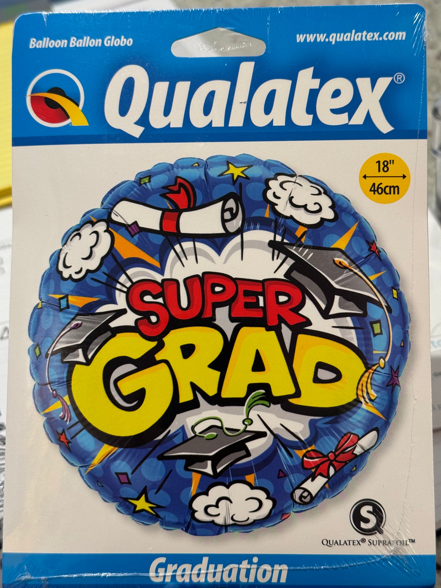 18" Super Grad Foil Balloon