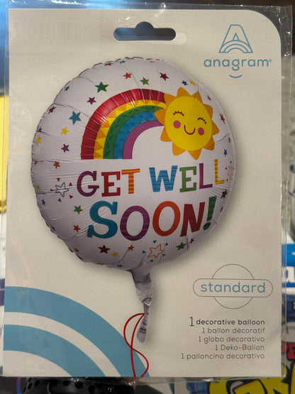 18" Get Well Soon foil balloon