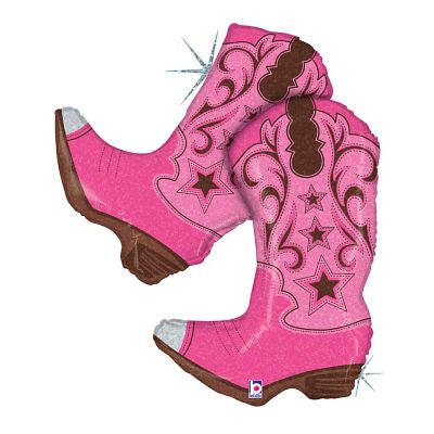 36" Pink dancing boots