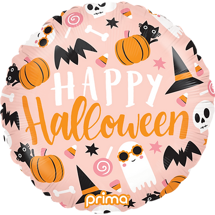 18" Happy Halloween foil balloon