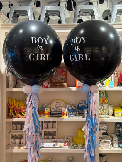 GENDER REVEAL WOW/jumbo Helium balloon