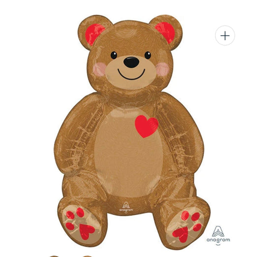 Valentine Bear balloon