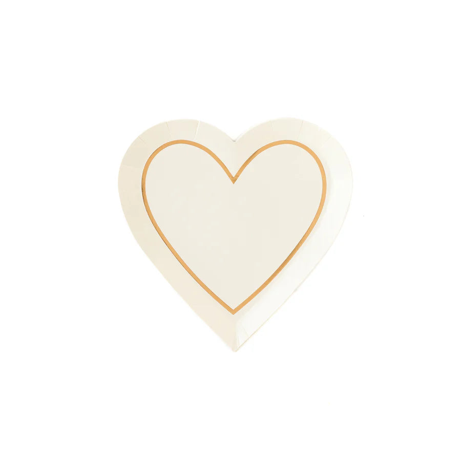 Heart Shaped Paper Plate- 8 ok