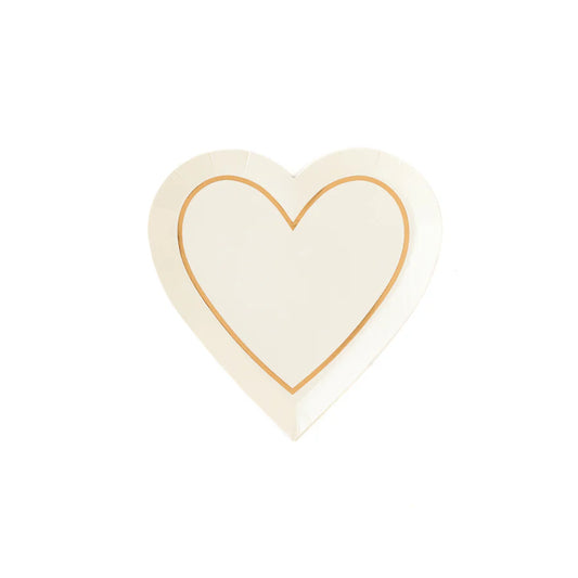 Heart Shaped Paper Plate- 8 ok