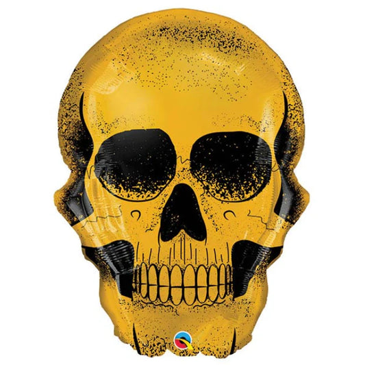 36” Gold SKELETON Foil Balloon (1D)