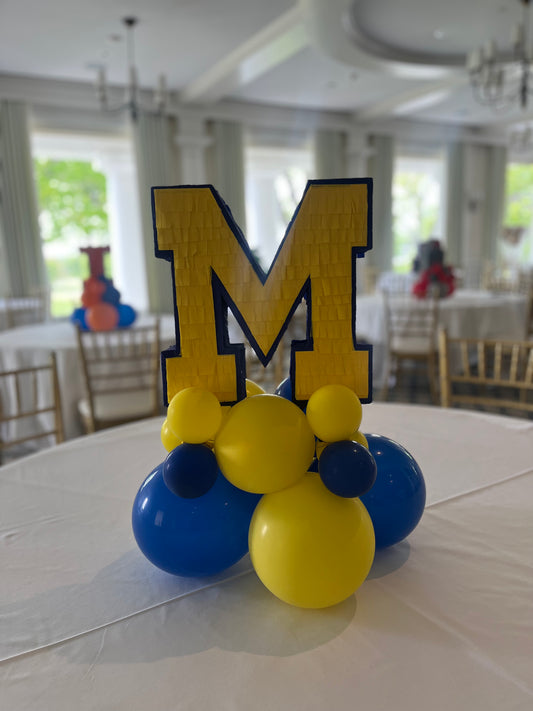 Graduation Centerpiece piñata - University of Michigan