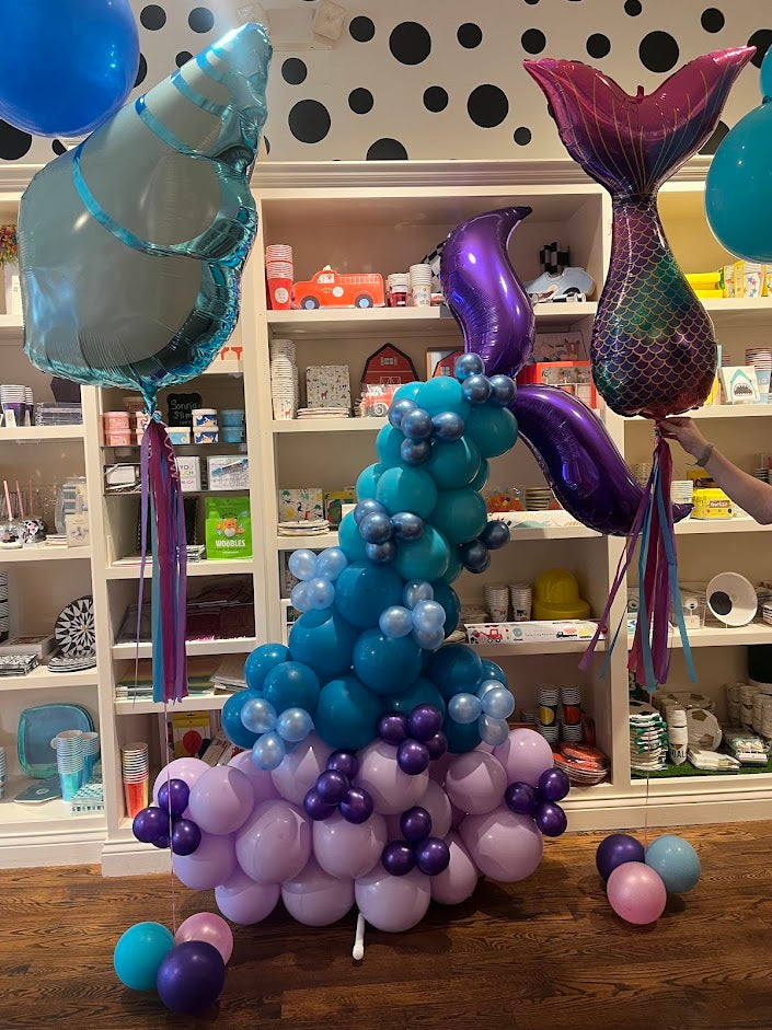 36" Purple Curve Foil Balloon