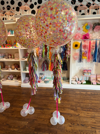 Confetti WOW/jumbo Helium balloon