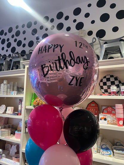 Zoe Helium bundle with orbz plus latex balloons