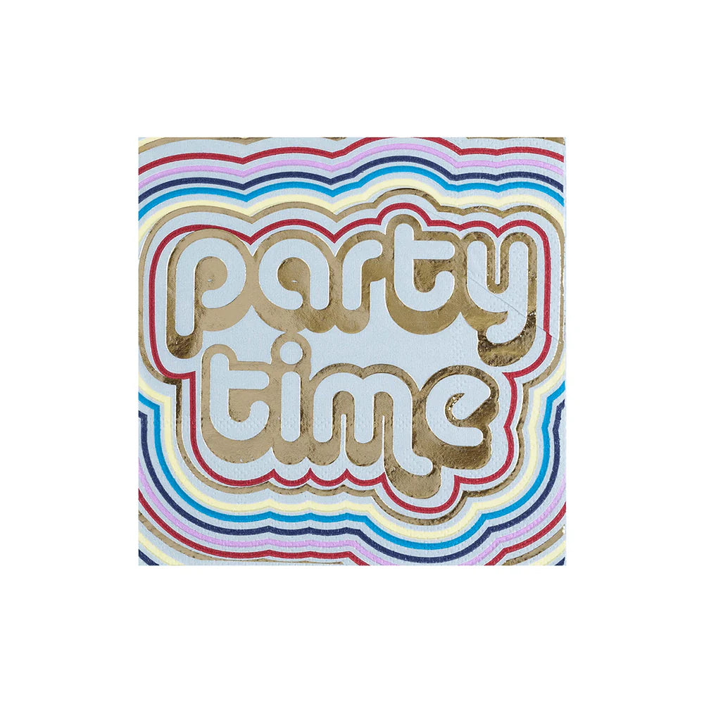 "Party Time" Witty cocktail napkins - 20 pk