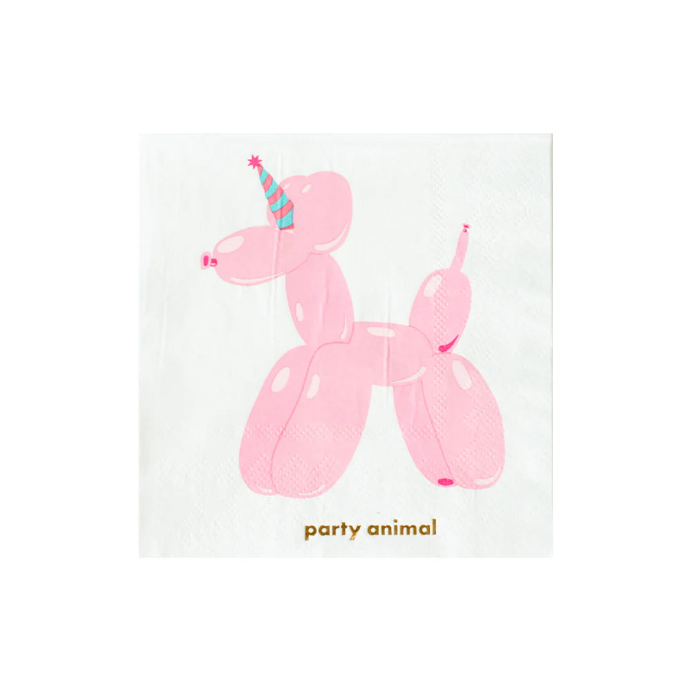 Witty " Party Animal" Cocktail Napkins - 20 pk.