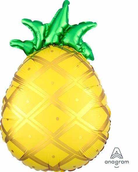 21" pineapple Balloon with helium