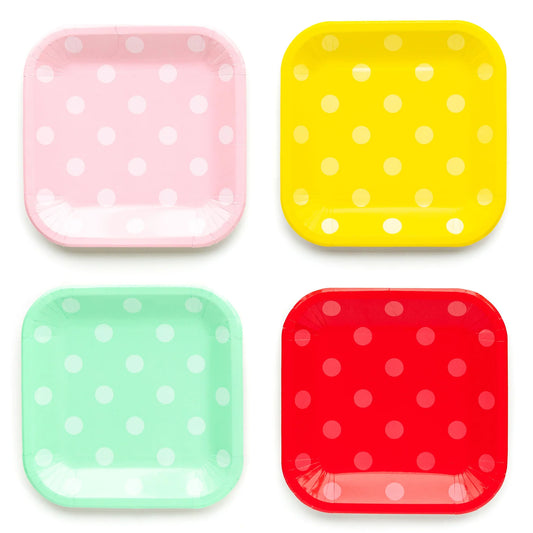 Polka dot plate - 12 pk