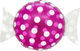 18" Candy dots Purple Balloon with helium