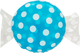 18" Candy dots blue Balloon with helium