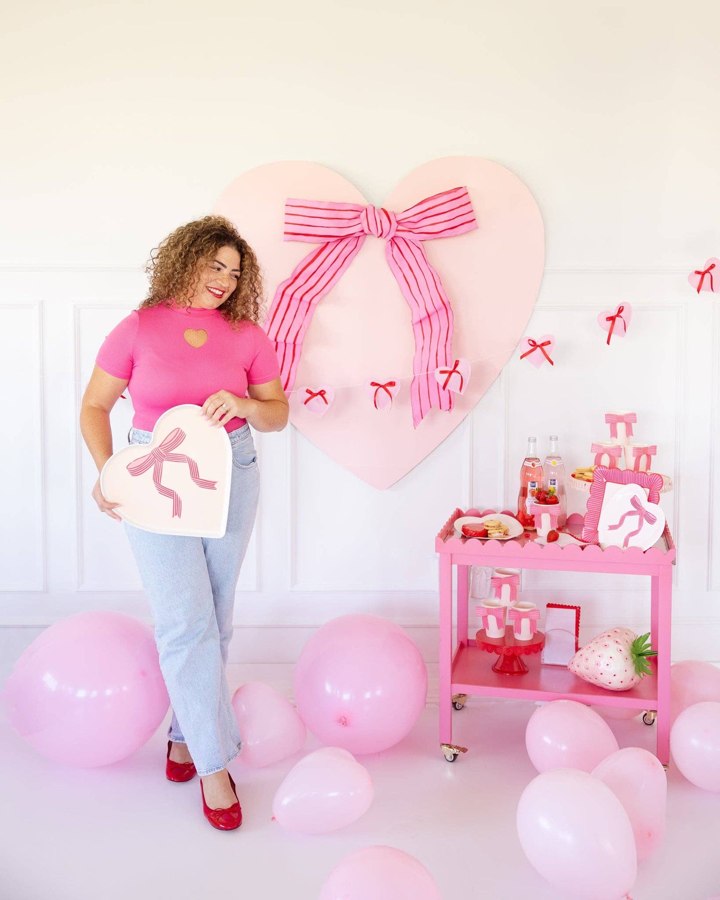 Bow Heart Tray - 1 pk