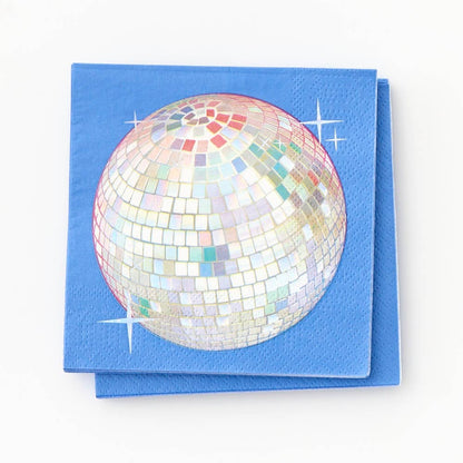 Disco Ball Party Cocktail Napkin- 20  pk.