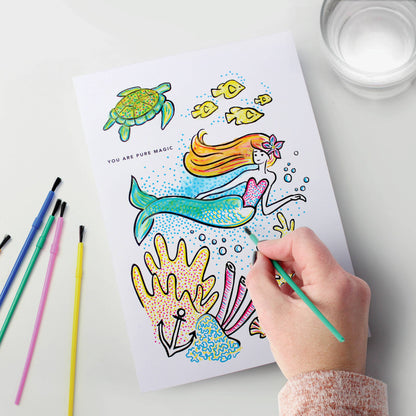 Paint With Water Mermaid - Birthday Card