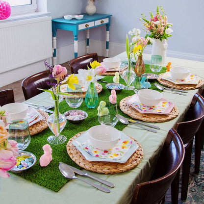 Artificial Grass Table Runner, Easter Décor