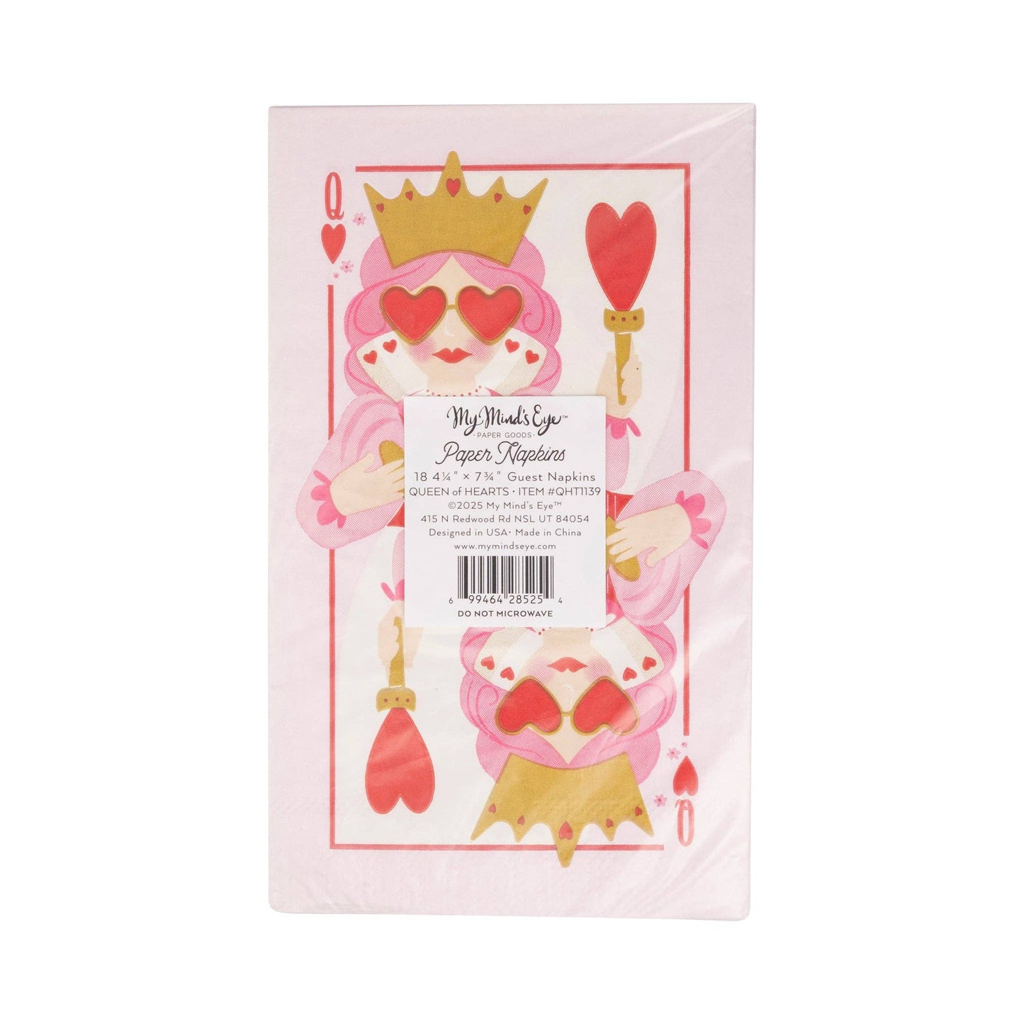 Queen of Hearts Dinner Napkin - 18 pk
